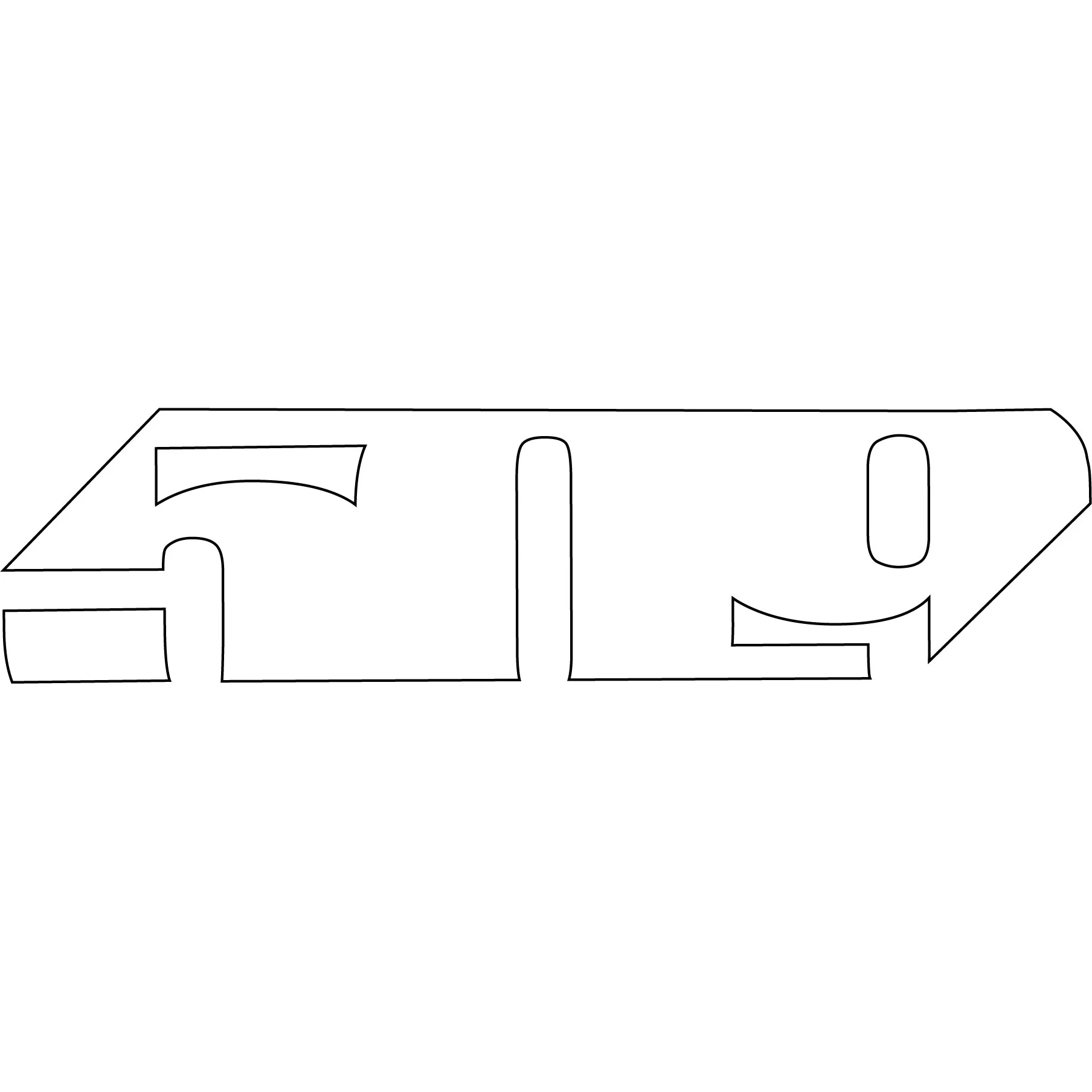Slash Logo Diecut Sticker - Image 2