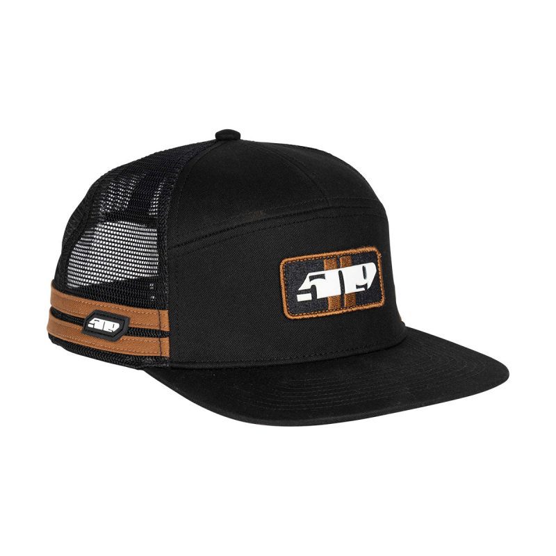 1 down 5 up flat billed hat Black.02