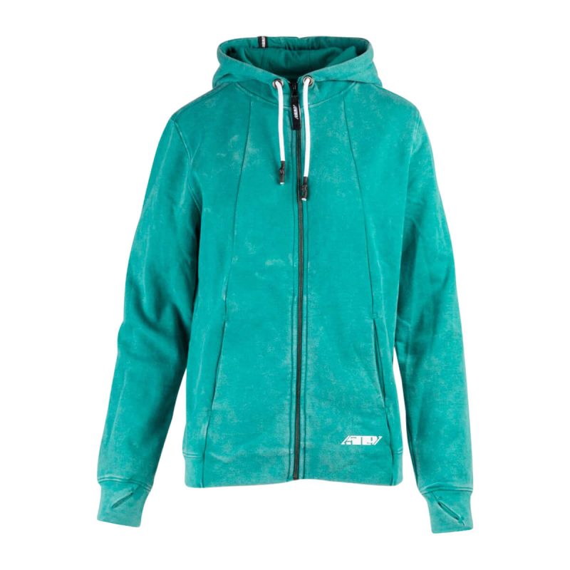 a frame full zip hoodie Emerald.01