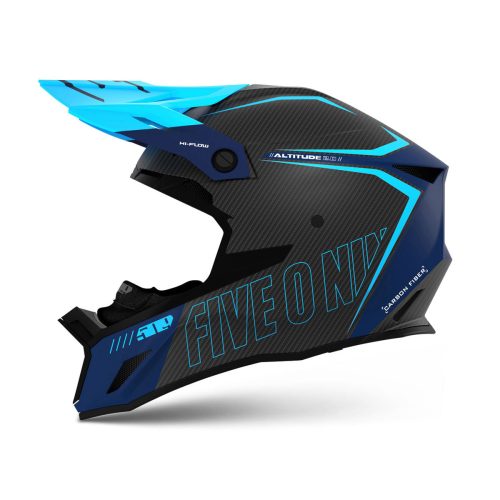 altitude 2 0 carbon fiber 3k hiflow helmet CyanNavy.01