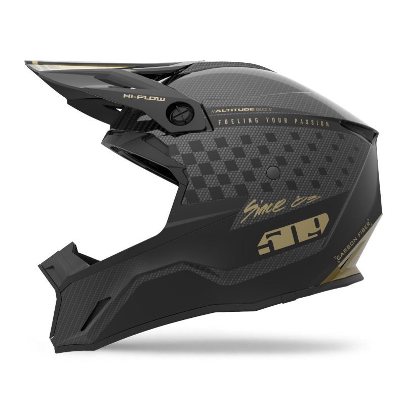 altitude 2 0 offroad carbon fiber helmet SpeedstaBlackGold.01