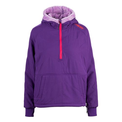 aurora quilted hoodie Purple.01