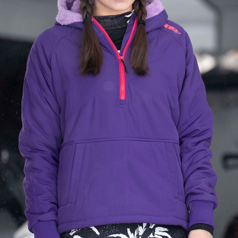 aurora quilted hoodie Purple.04