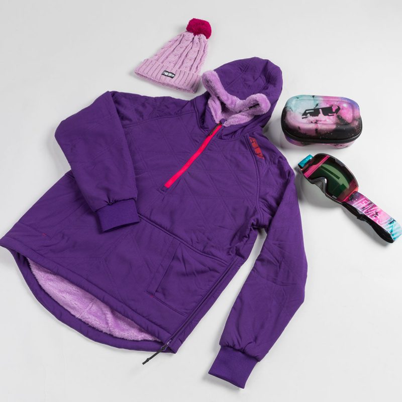 aurora quilted hoodie Purple.05