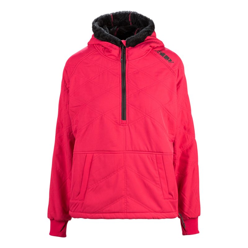 aurora quilted hoodie Raspberry.01