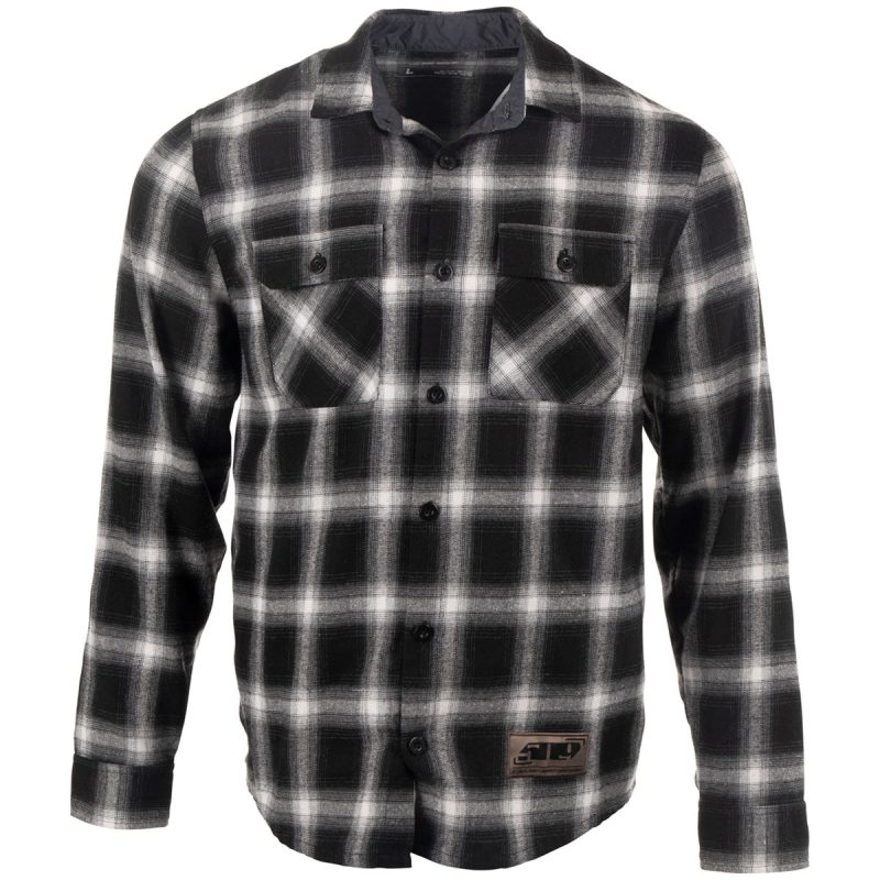 basecamp flannel shirt BlackGray.01