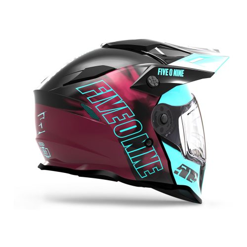 delta r3l ignite helmet TealMaroonGalaxy.02