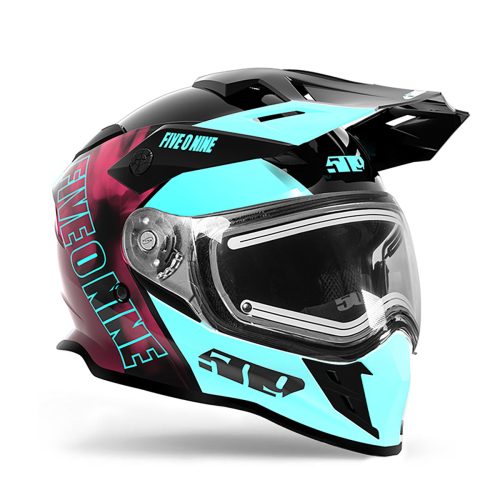 delta r3l ignite helmet TealMaroonGalaxy.03