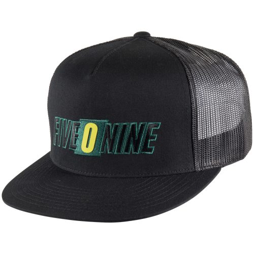 five o nine flat billed trucker hat Black.01