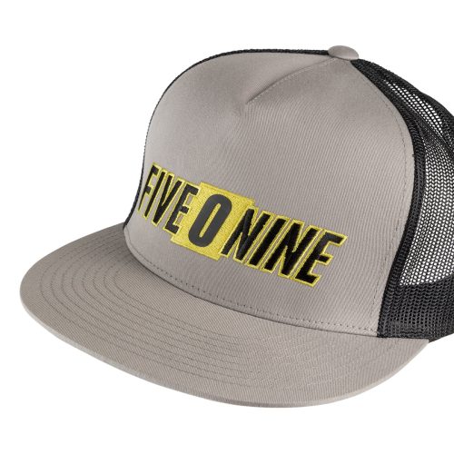 five o nine flat billed trucker hat Gray2022.02