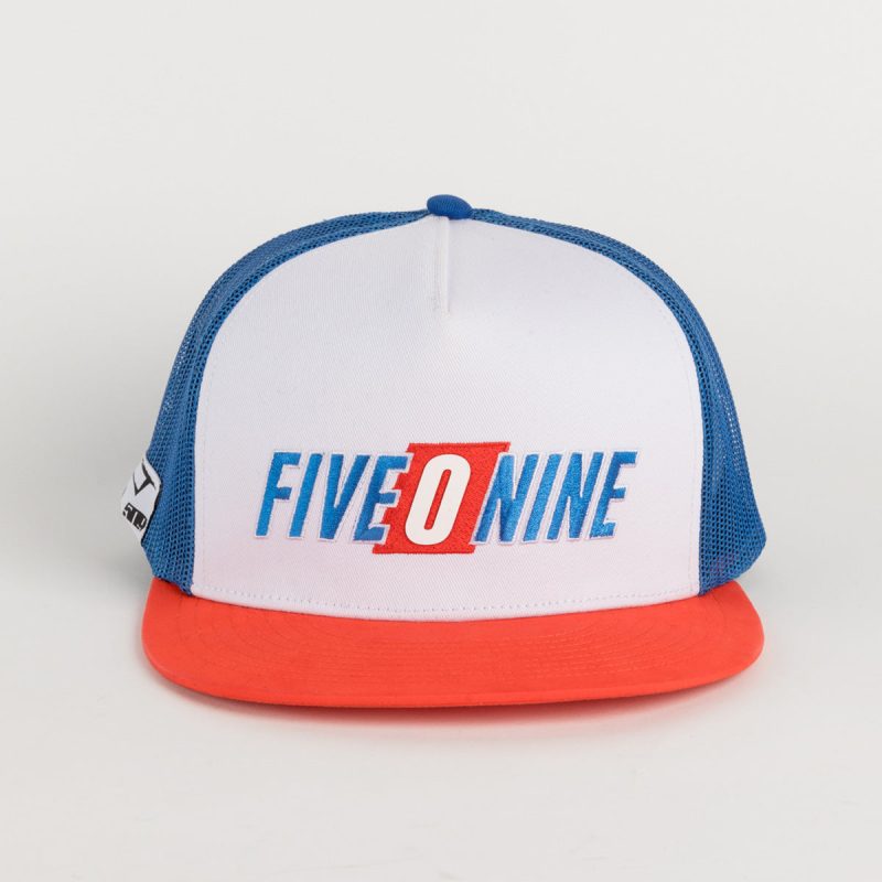 five o nine flat billed trucker hat Patriot.03