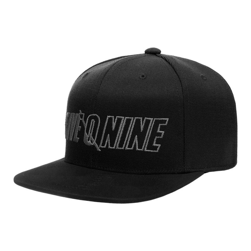 flat brim cvt snapback hat Black.01