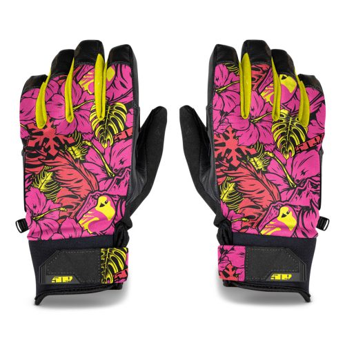 freeride gloves PinkVisFloral.03