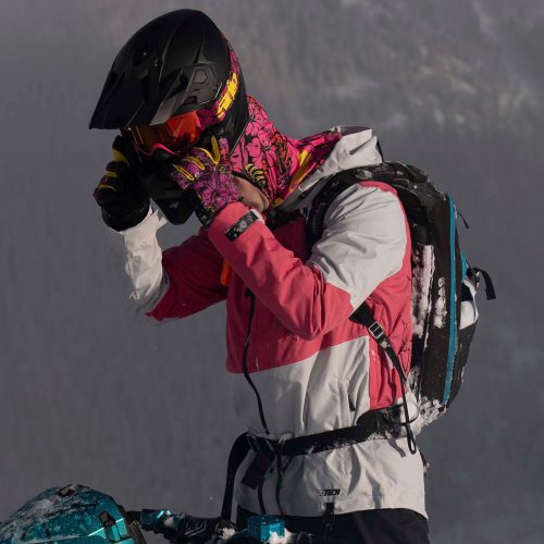 freeride gloves PinkVisFloral.06