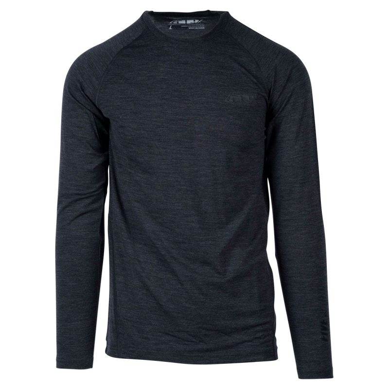 fzn merino 180 crew shirt DarkGray.01