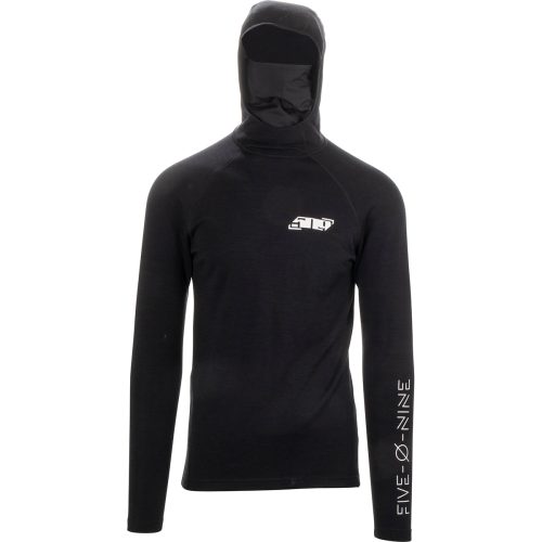 fzn merino hoodie Black.01