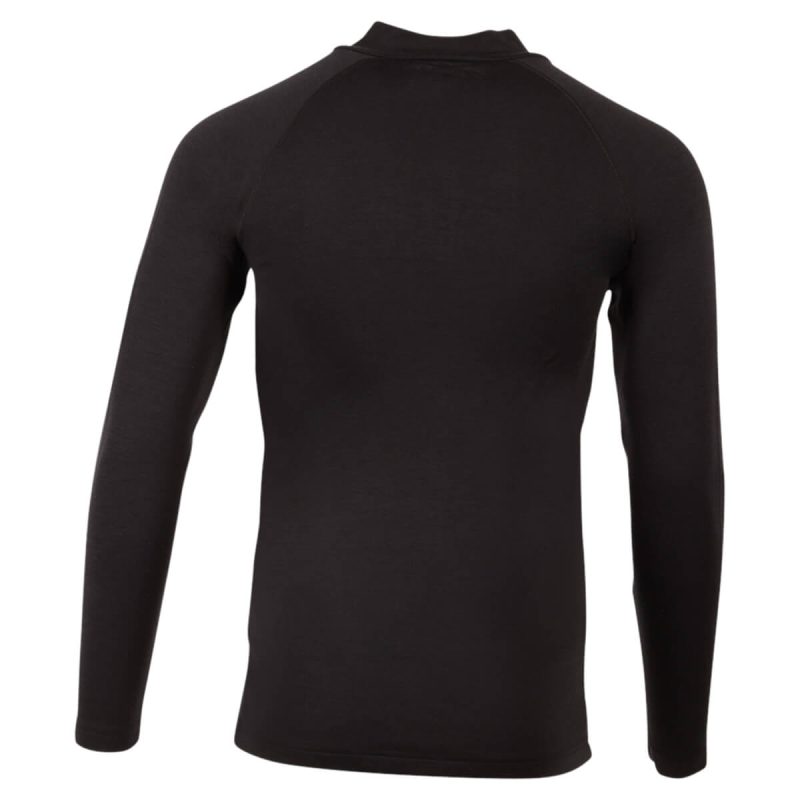 fzn merino quarter zip shirt Black.02