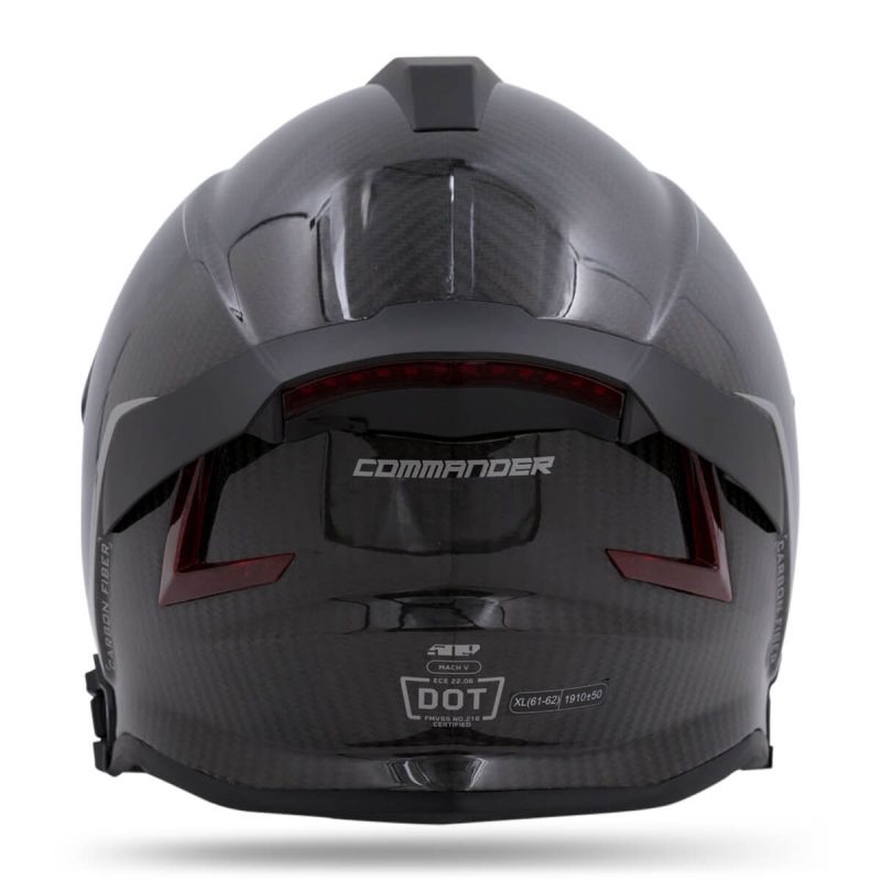 mach v carbon commander helmet Blacktop.05