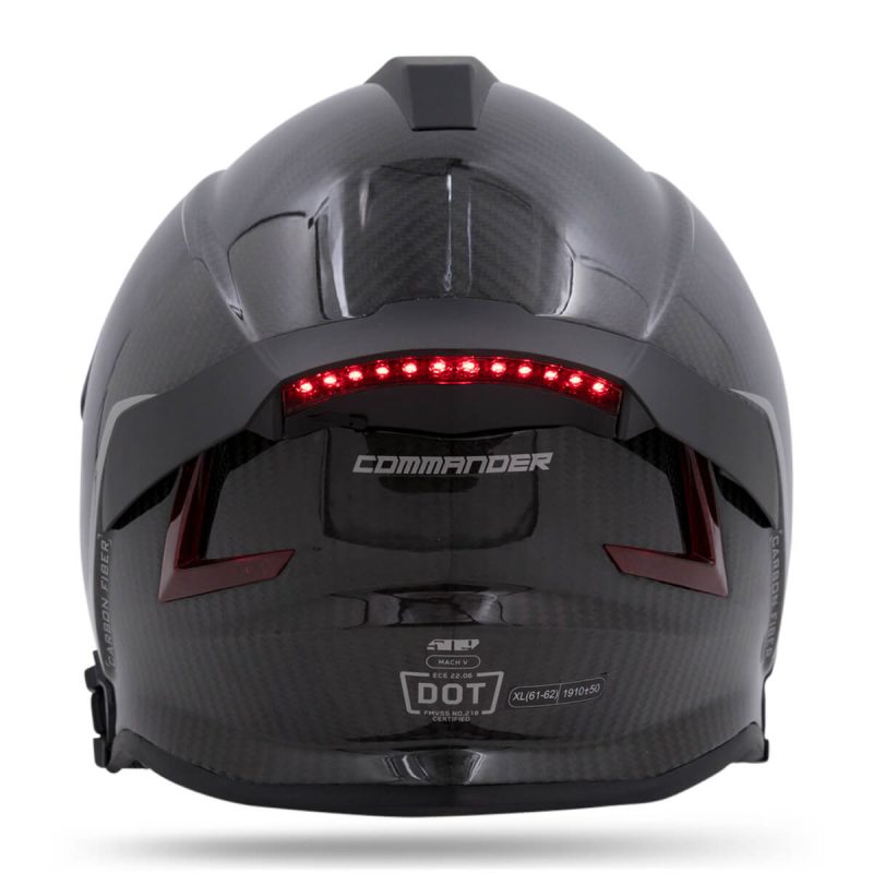 mach v carbon commander helmet Blacktop.06