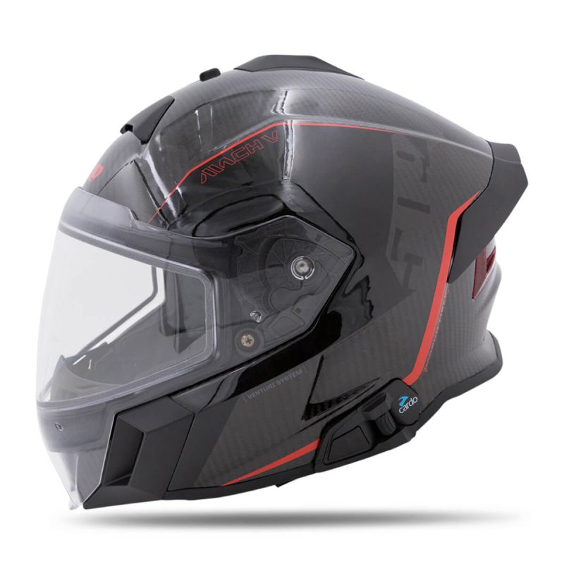 mach v carbon commander helmet BurnerRed.01