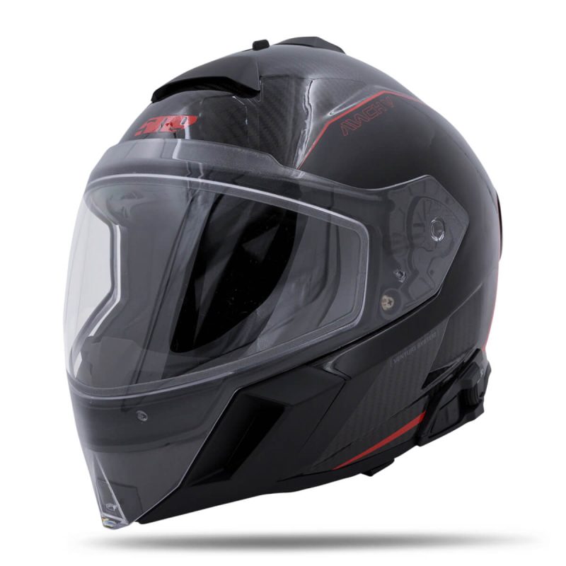 mach v carbon commander helmet BurnerRed.02