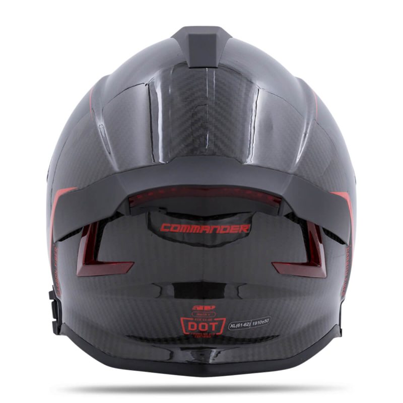 mach v carbon commander helmet BurnerRed.05