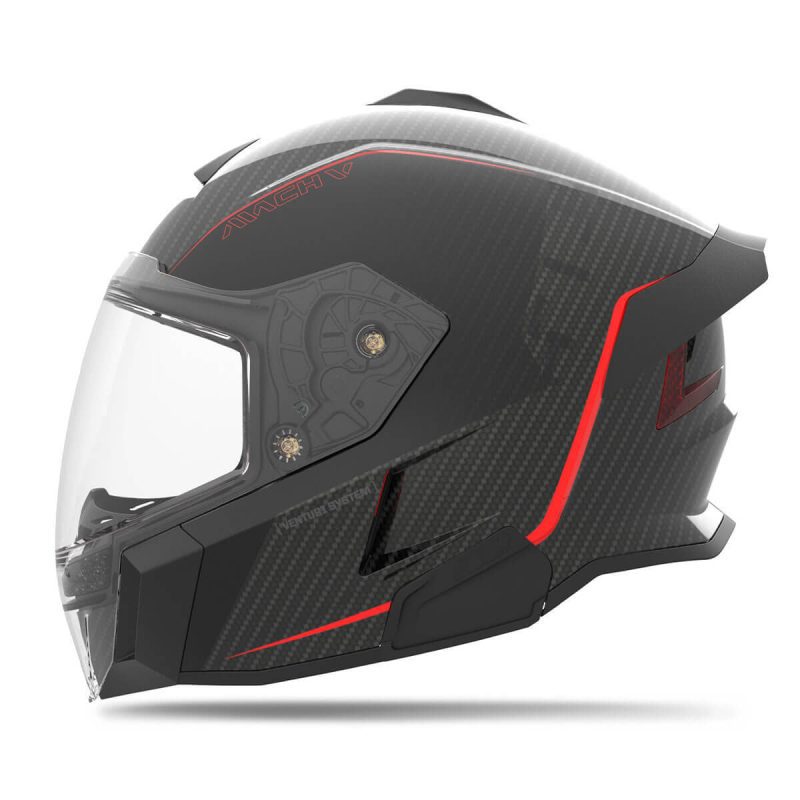 mach v carbon helmet BurnerRed.01