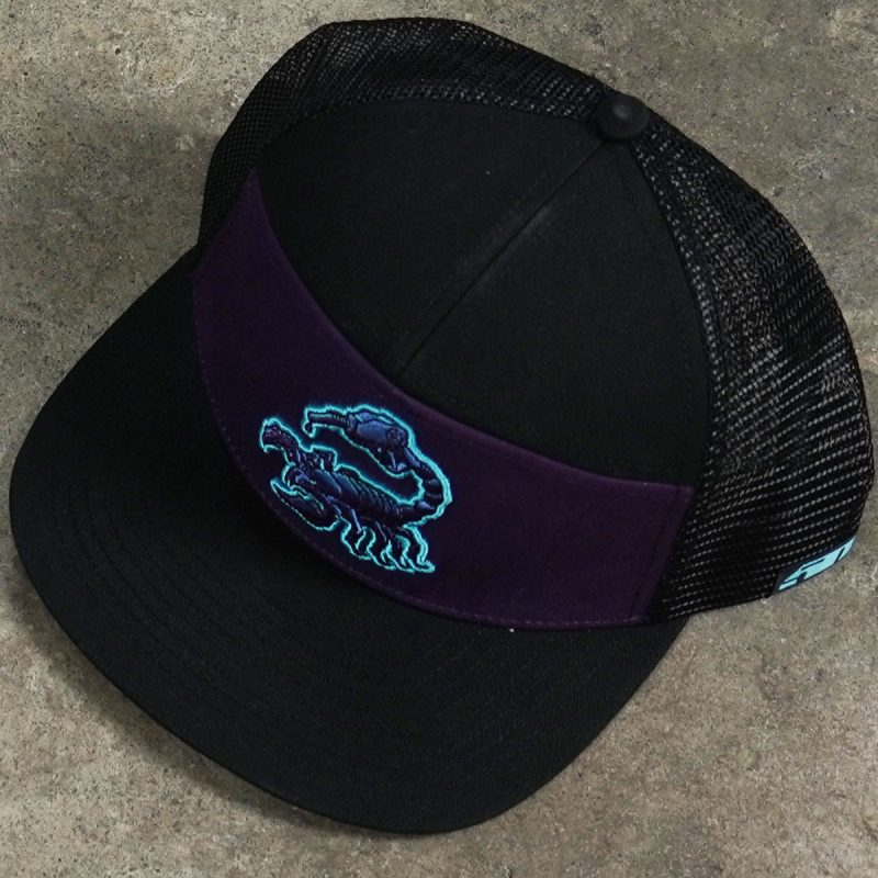 non ethanol 7 panel trucker hat Ultraviolet.02