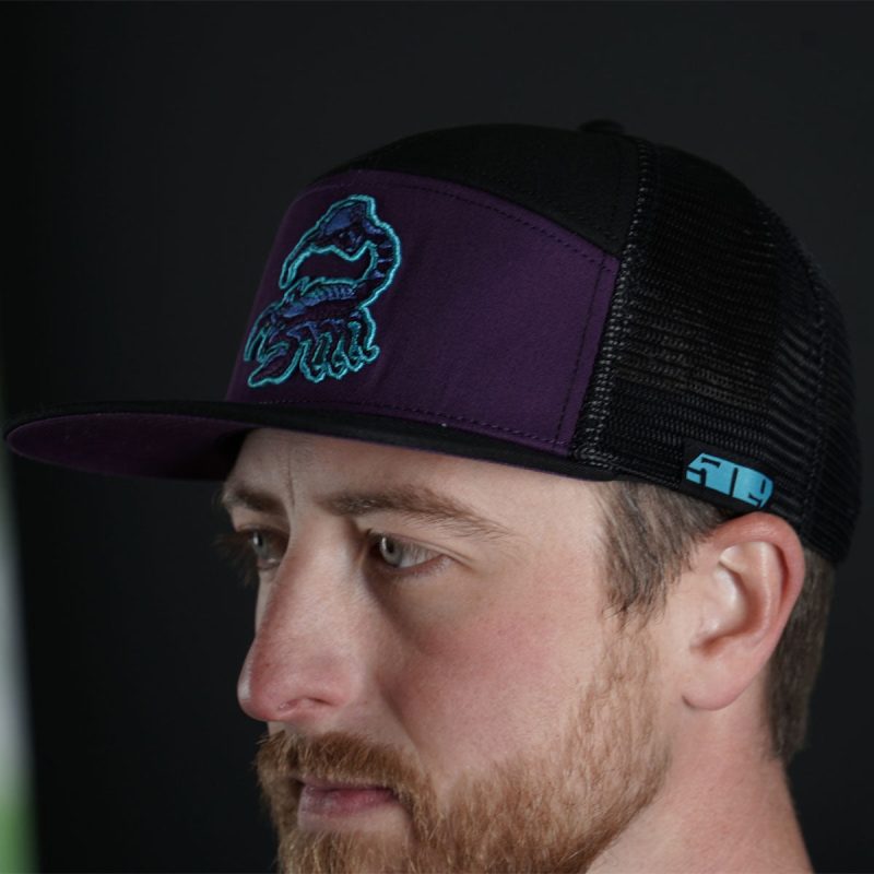 non ethanol 7 panel trucker hat Ultraviolet.03