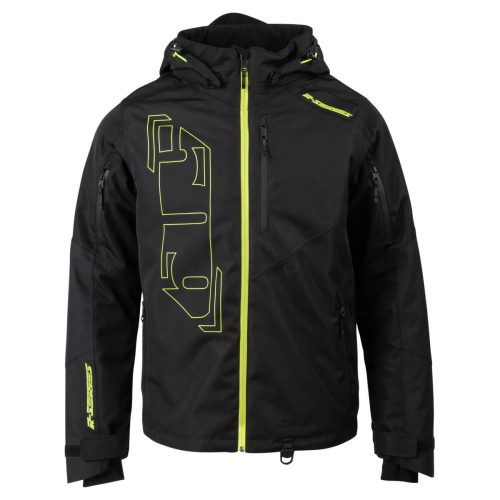 r 200 insulated crossover jacket BlackwithLime.01