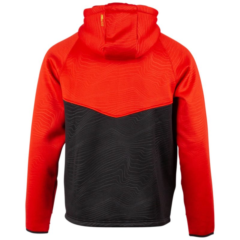 tech zip hoodie Red.02