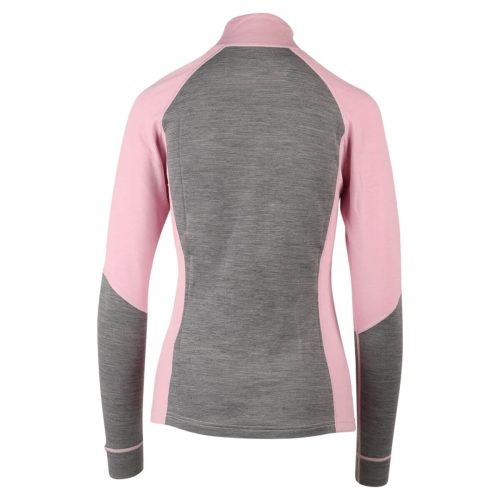 womens fzn merino quarter zip DustyRoseGray.02