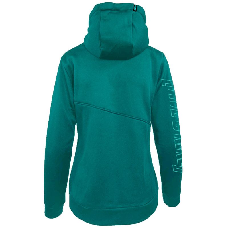 womens pro series sector quarter zip hoodie Emerald.02