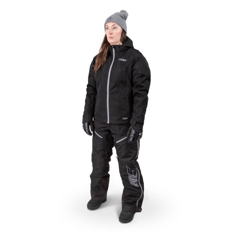 womens range insulated jacket Black.03