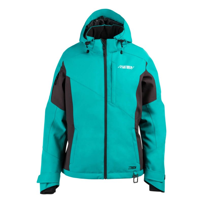 womens range insulated jacket EmeraldwithMint.01