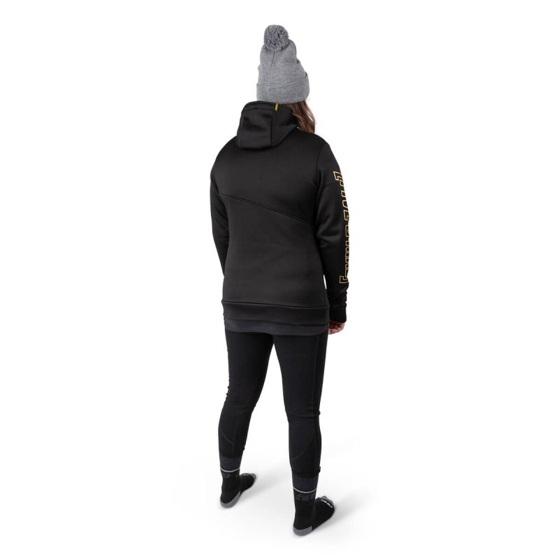 womens sector quarter zip hoodie Black.04