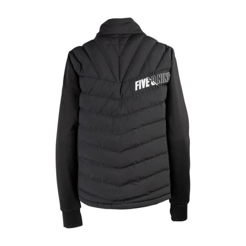 womens syn down hybrid jacket Black.02