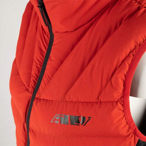 womens syn down hybrid vest ApexRed.04