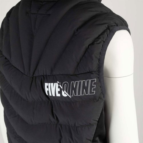 womens syn down hybrid vest Black.05