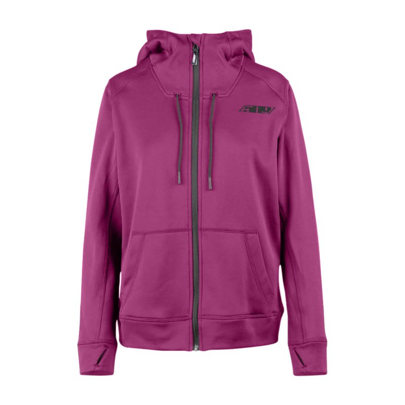 womens tech zip hoodie Raspberry.01