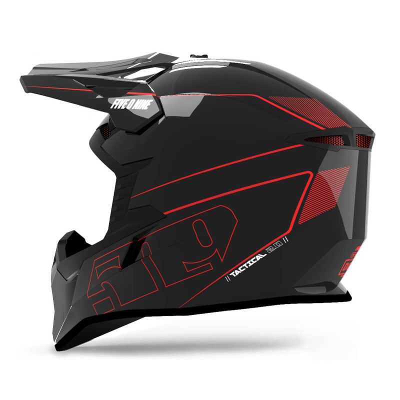 youth tactical 2 0 offroad helmet BlackRed.03